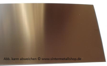 Beryllium-Kupfer C17200 Blech 0,4 x 200 x 1000 mm