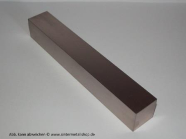 Wolfram-Kupfer-Vierkantstab Legierung 75/25 15 x 15 x 200 mm
