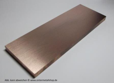 Wolfram-Kupfer-Platte Legierung 70/30 2-0,2 x 20 x 300 mm
