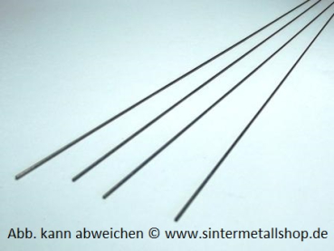 Wolfram-Rundstab OF geschliffen ø 4±0,05 x 305+5 mm