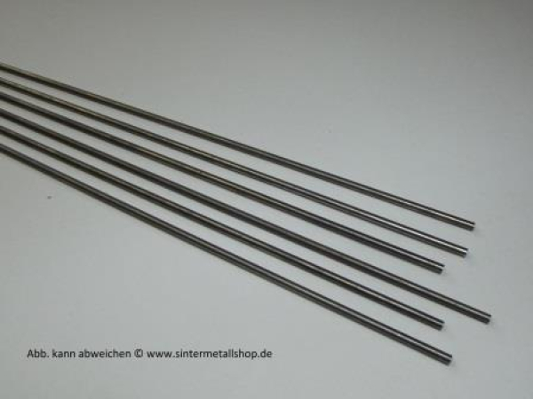 Tungsten rod surface polished ø 6±0,05 x 100±2 mm