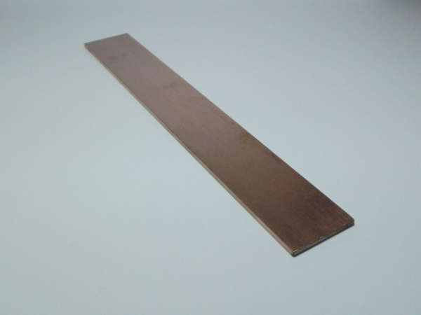 Wolfram-Kupfer-Platte Legierung 80/20 2,5 x 75 x 200 mm