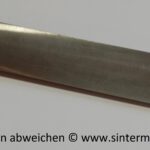 Schwermetall Rechteckstab 5±0,1 x 30±0,2 x 75+2 mm