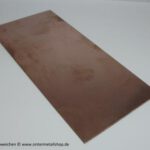 Wolfram-Kupfer Legierung 75/25 Platte 4,5 x 60 x 200 mm
