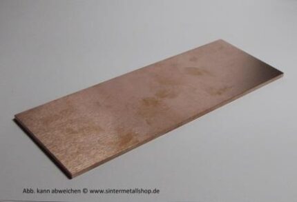Wolfram-Kupfer Legierung WCu 70/30 Rechteckstab 2 x 20 x 300 mm