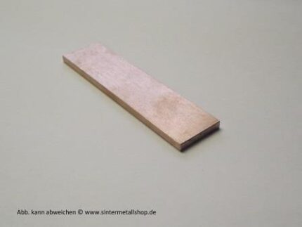 Wolfram-Kupfer Legierung WCu 80/20 Rechteckstab 5 x 10 x 360 mm