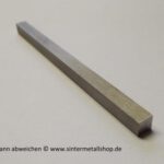 Wolfram Vierkantstab 10±0,2 x 10±0,2 x 300 mm