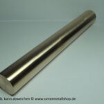 Beryllium-Kupfer CuBe2 (C17200) Rundstab ø 30±0,2 x 1000 mm
